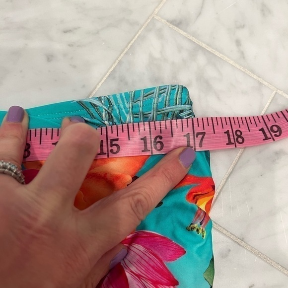 La blanca NWT tropical bikini bottom with ruched skirt size 16 - Picture 8 of 10